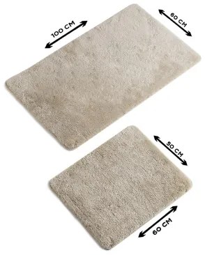 SET 2x covoraș pentru baie 60/100 cm bej