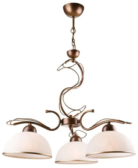 Candelabru pe tijă COBRA, 3x E27, 60W, 230V, bronz patinat