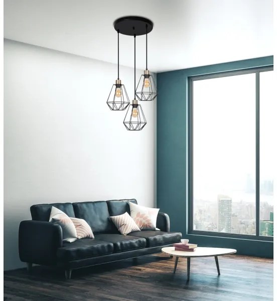 Lustră pe cablu PRIMO 3xE27/60W/230V