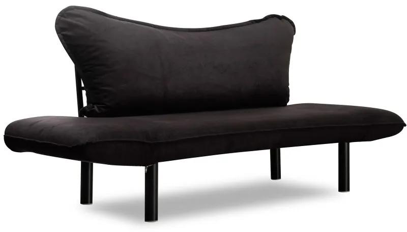 Canapea cu 2 Locuri Chatto - Black 140 X 70 X 65