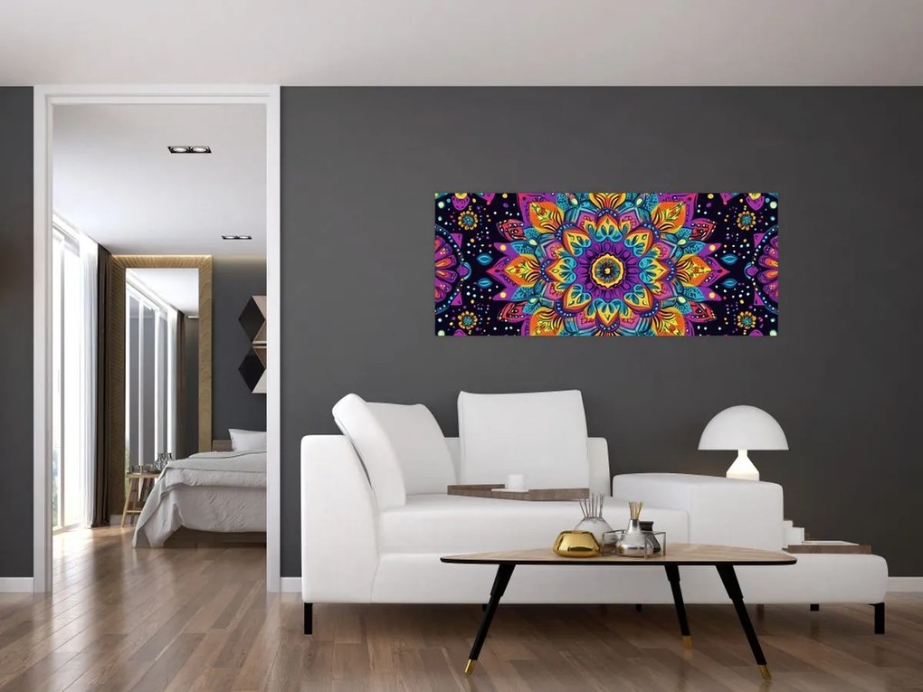 Tablou - Mandală caleidoscopică (120x50 cm)