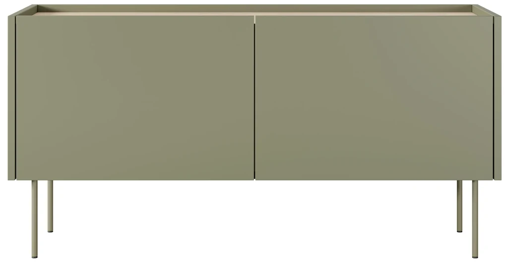 Dulap TV Desin 120 cm cu picioare metalice - stejar maslin / nagano