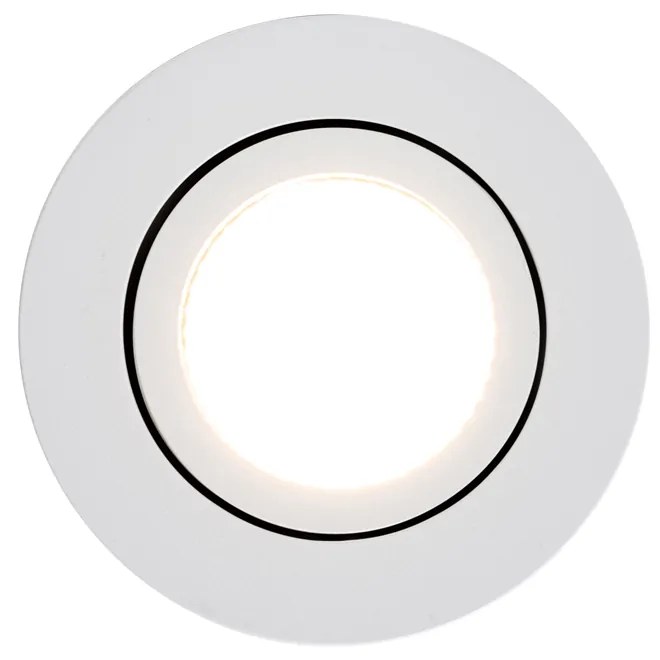 Spot încastrat alb 6,8 cm incl. LED 545 lm Dimmable IP23 - Gaius