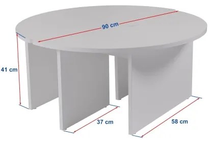 Masă de cafea LUVIA nuc