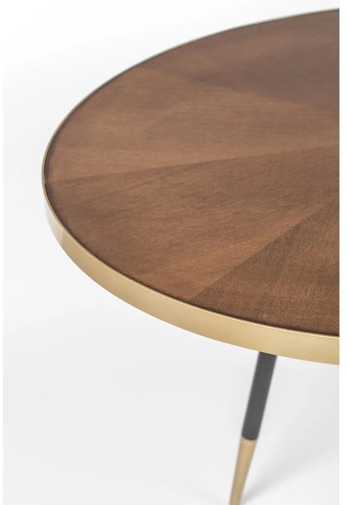 Masă de dining cu blat cu aspect de lemn de frasin 90x180 cm Denise – White Label