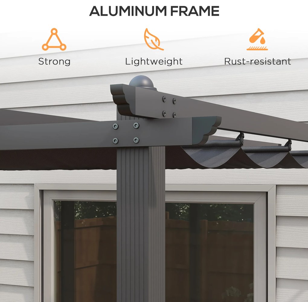 Outsunny Pergola cu Acoperis Retractabil de 3 x 4 (m) | Aosom Romania