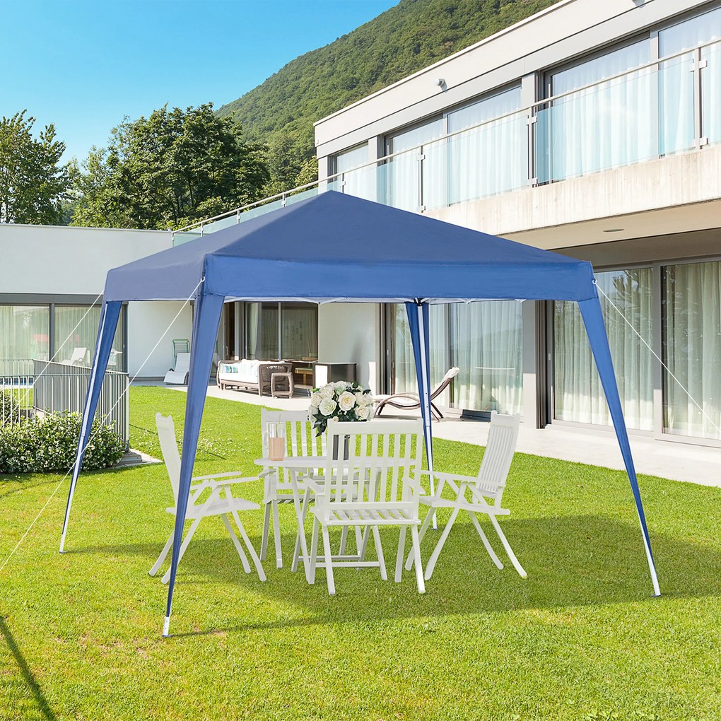 Outsunny Foisor Pliabil 2.4x2.4m, Foisor de Gradina Structura