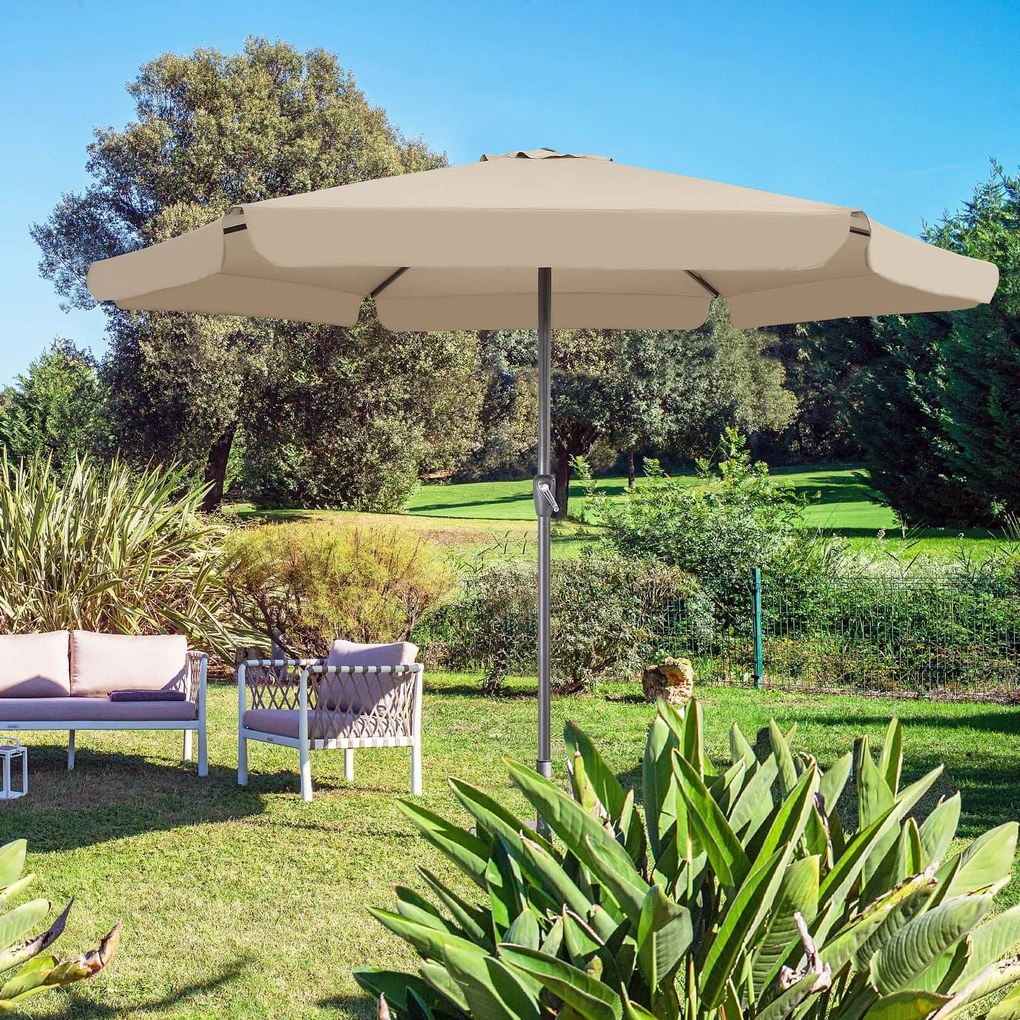 Deuba Umbrelă de soare de grădină Maui Ø330cm - taupe