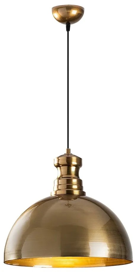 Lustră aurie cu abajur din metal ø 40 cm Berceste – Opviq lights