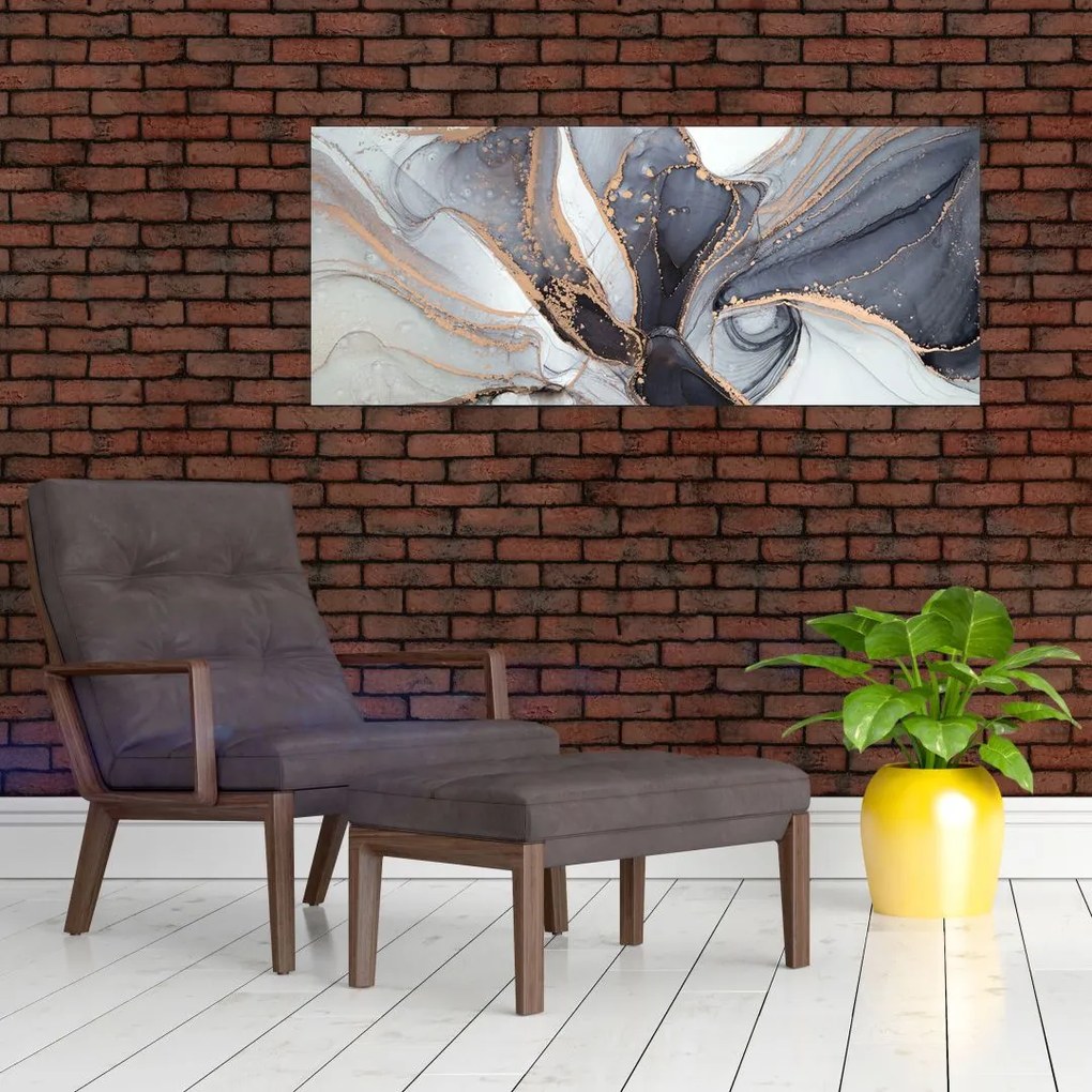 Tablou - Marmură gri (120x50 cm)