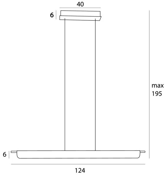 MAXLIGHT P0596 - Candelabru LED suspendat pe cablu JO-JO LED/40W/230V, auriu