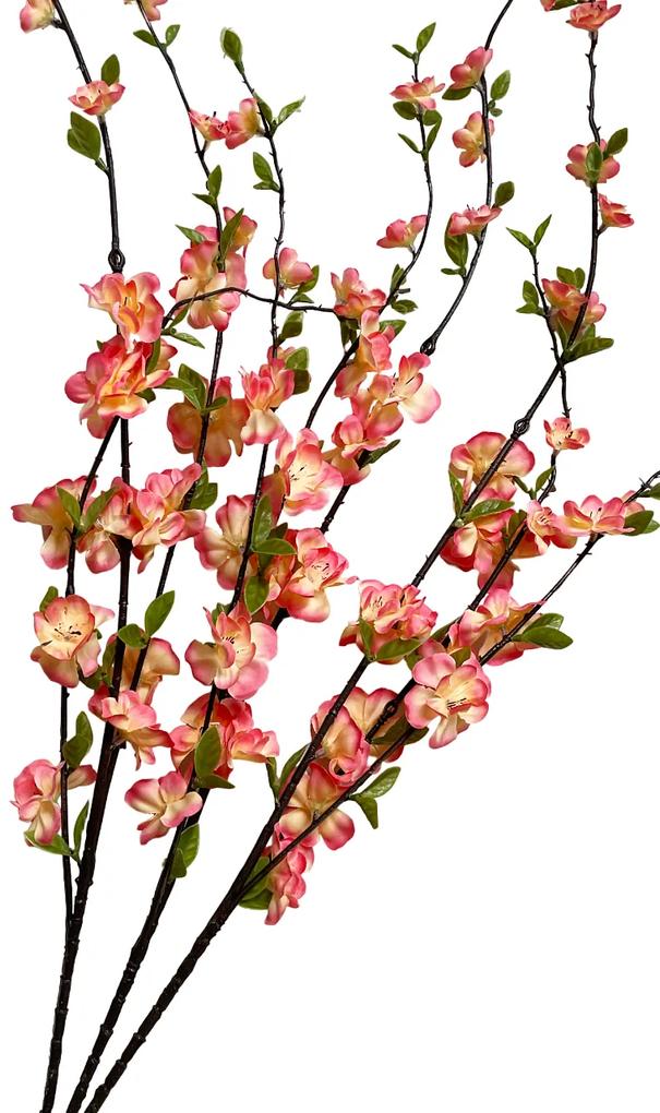 Creanga cu flori de cires roz piersica artificiale, BLOSSOM