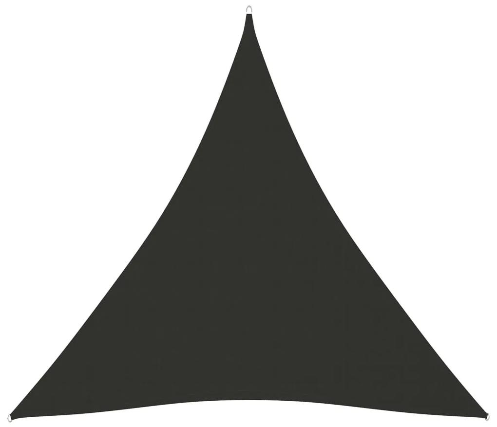Parasolar, antracit, 3x3x3 m, tesatura oxford, triunghiular Antracit, 3 x 3 x 3 m