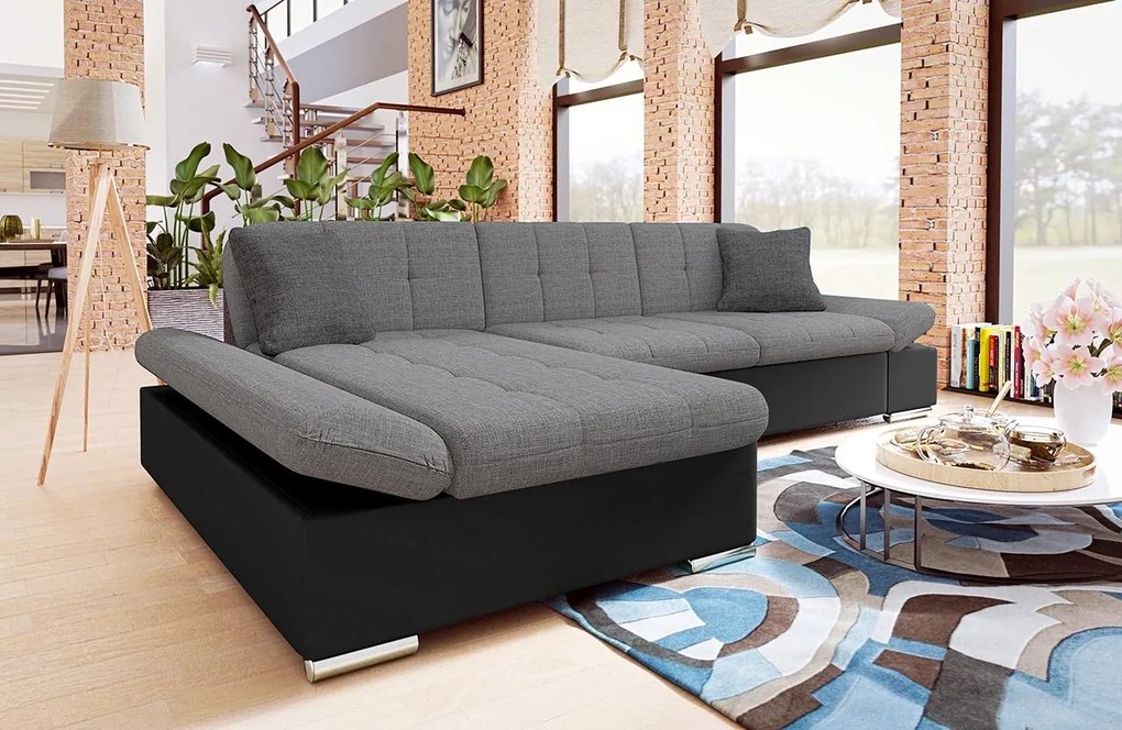 Colțar cu funcție de dormit Raphael (S) (piele ecologică Soft 011 + Lux 06 + Lux 5). 1060102