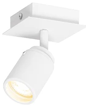 Spot de baie modern, pătrat, alb, IP44 - Ducha