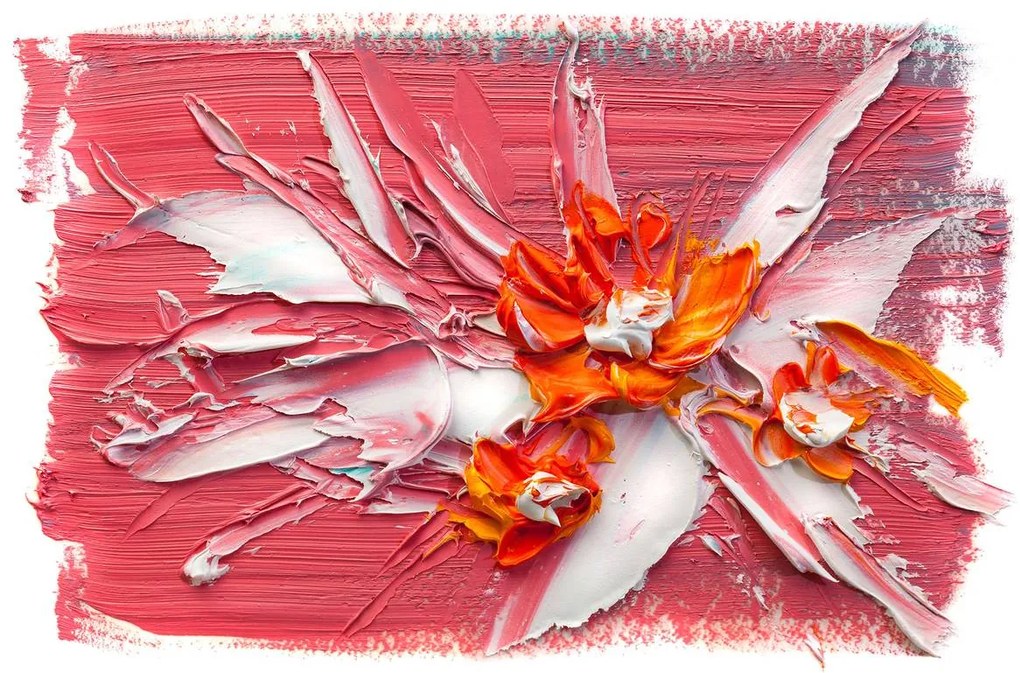Fototapet - Flori în ulei (152,5x104 cm)
