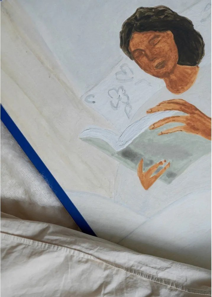 Poster 50x70 cm Morning Read – Isabelle Vandeplassche – The Poster Club