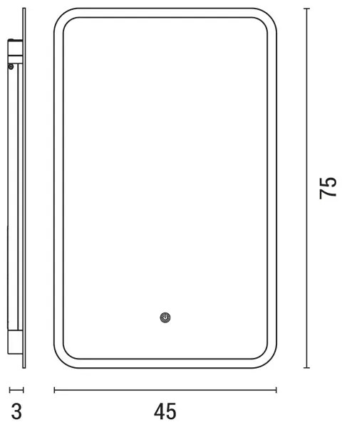 Oglindă LED retroiluminată de baie LED/18W/230V 4000K IP44