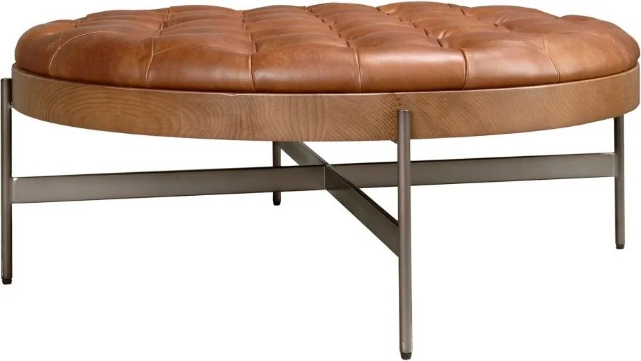 Masuta de cafea design LUX Dark Brown Leather