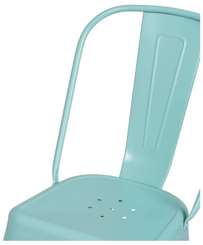 Scaune de dining turcoaz 2 buc. din metal – Ixia