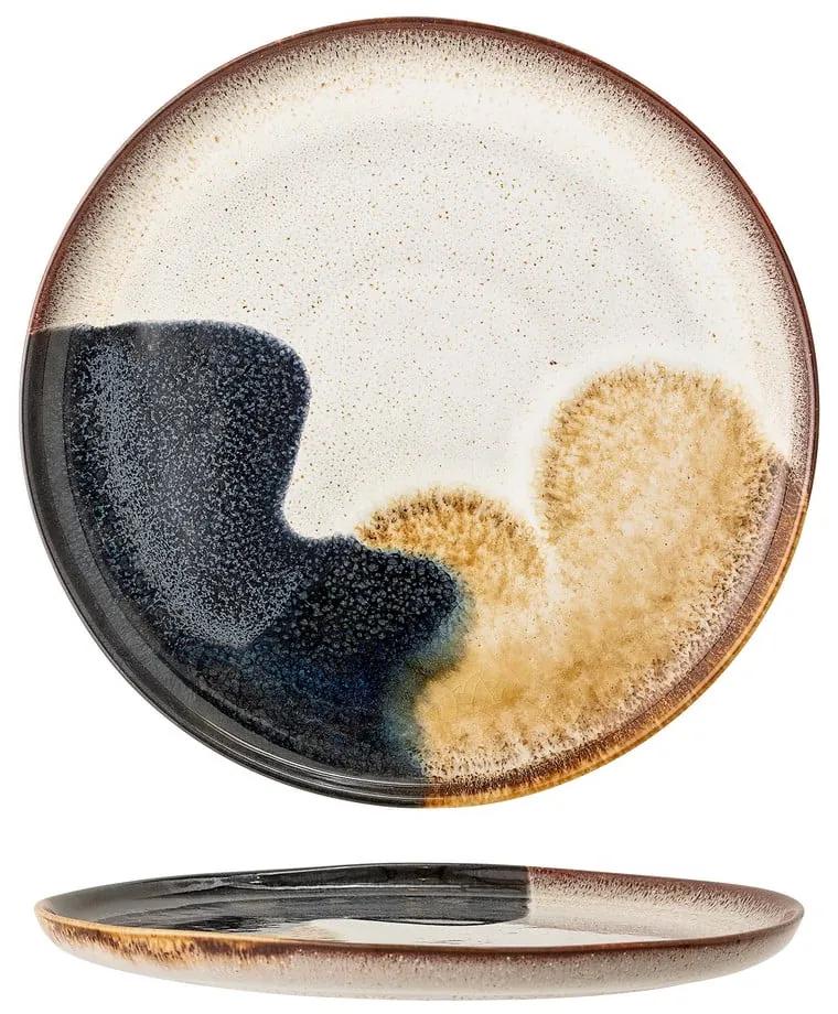 Platou din gresie ceramică Bloomingville Jules, ø 28,5 cm, multicolor