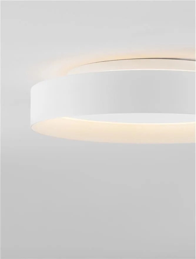 Plafoniera circulara aluminiu alb LED CCT LUMIA 45cm