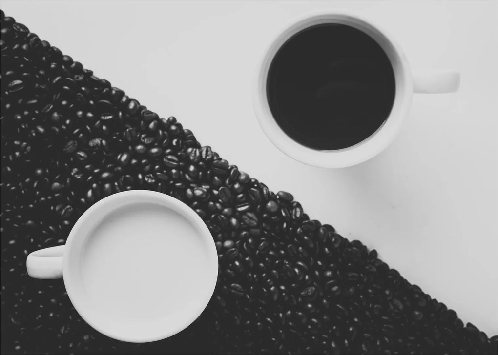 Tablou pe sticlă cu cafea (70x50 cm)