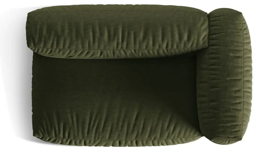 Modul pentru canapea modulară verde (cu colț pe partea dreaptă) Martina – Micadoni Home