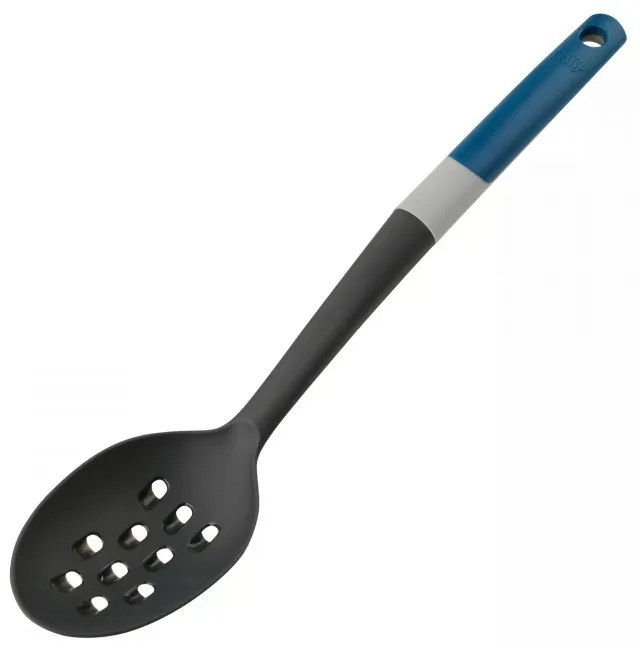 Lingura pentru servire cu razatoare Tasty 678063, Maner moale, 34 cm, Plastic, Albastru