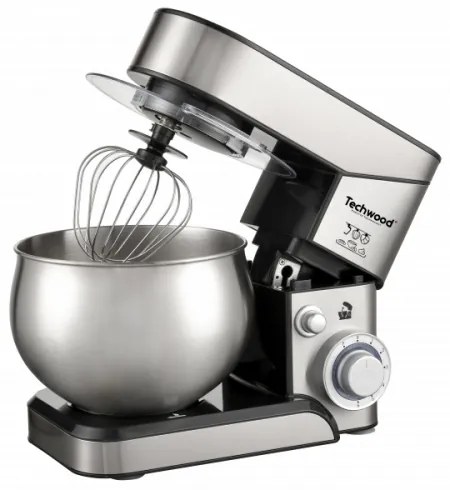 Mixer planetar Techwood TRO-1050, 1000W, 5L, inox, 6 viteze + pulse