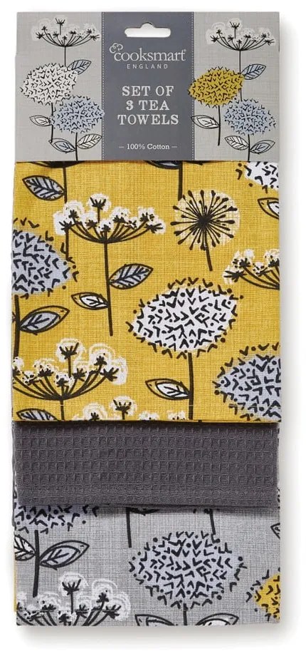 Prosoape de vase 3 buc. din bumbac 45x65 cm Retro Meadow – Cooksmart ®