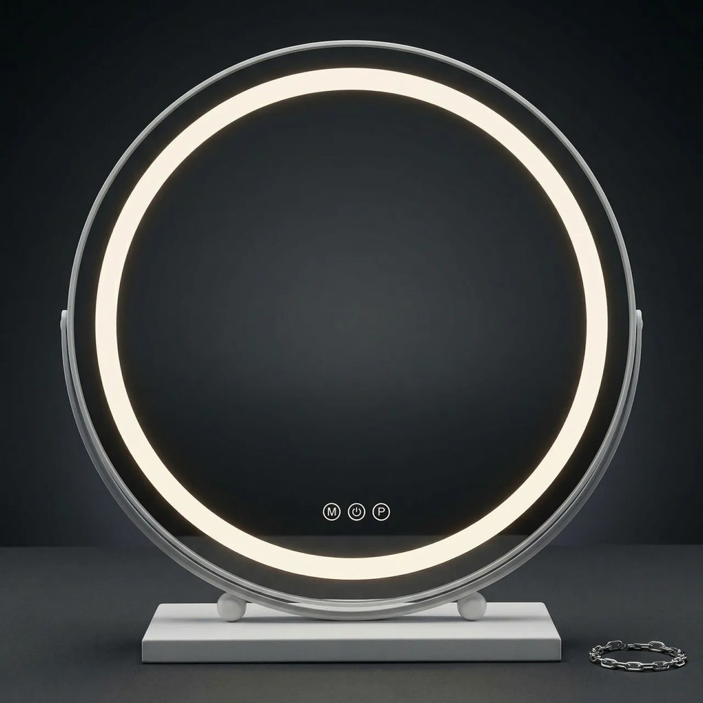 Oglindă LED MAKE-UP White 50 cm