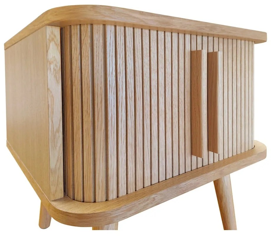 Noptieră cu aspect de lemn de stejar Rove – Woodman