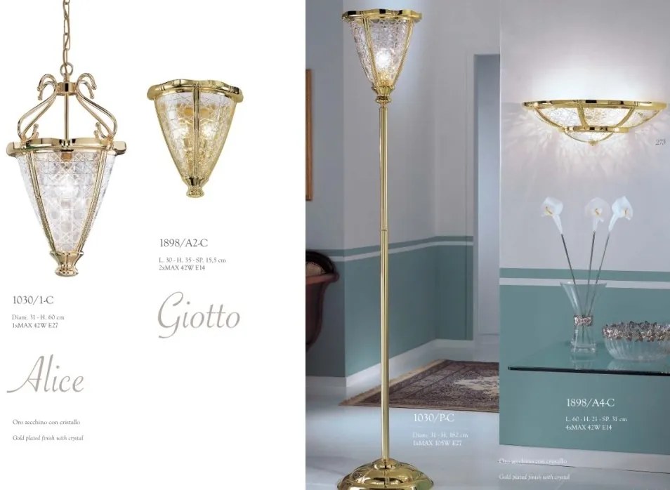 Lampadar elegant LUX realizat manual Alice