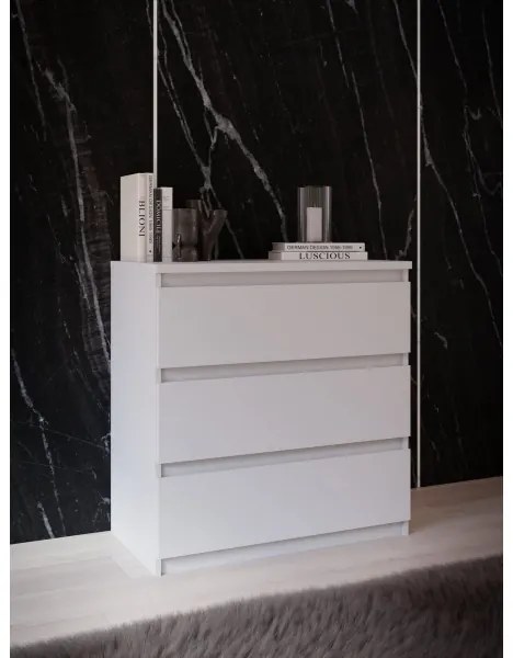 Comodă MAO cu sertare, albă