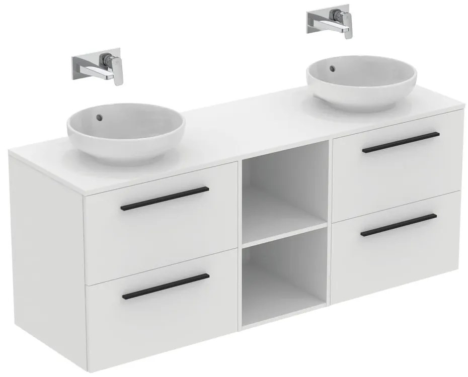 Dulap sub chiuvetă gri antracit suspendat 80x63 cm i.Life B – Ideal Standard