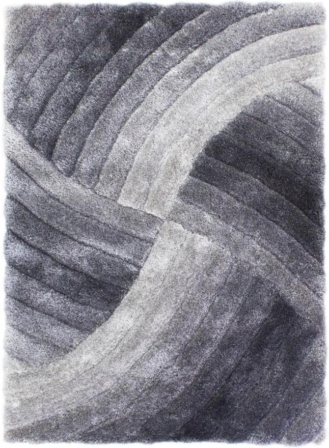 Covor Flair Rugs Furrow Grey, 80 x 150 cm, gri