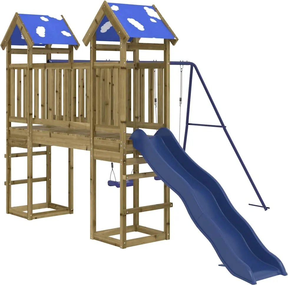 vidaXL Set de joacă pentru exterior, lemn de pin impregnat