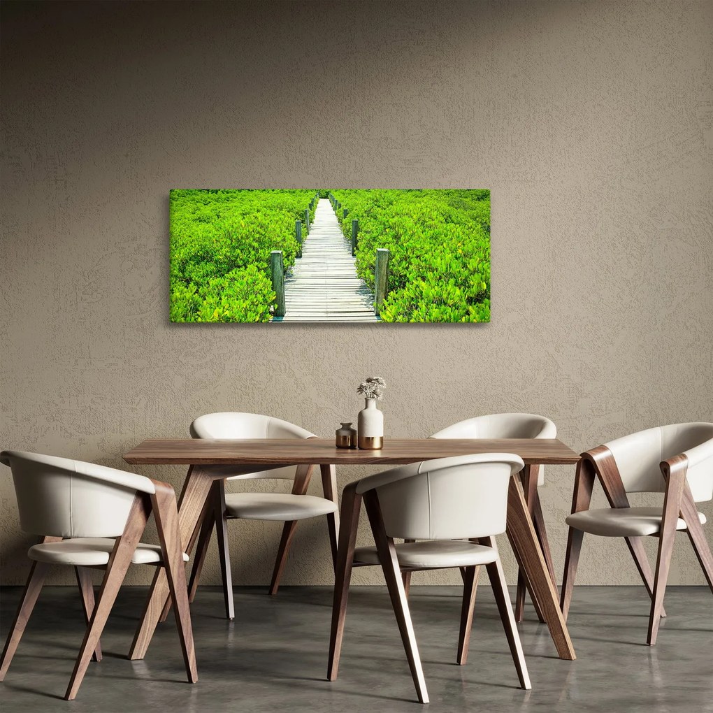 Tablou - poteca din lemn (120x50 cm)