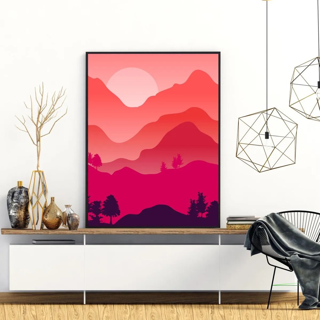 Poster - Peisaj montan (A4)