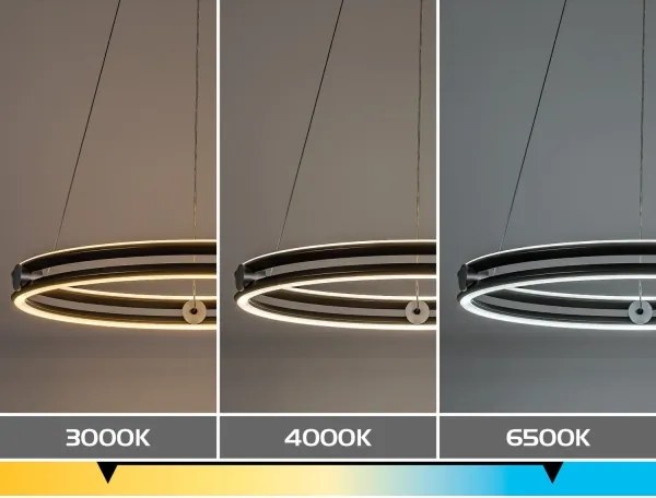 Rabalux 72277 - Lustra LED dimabilă suspendată pe cablu TRIXO 60W/230V 3000-6500K gri+DO