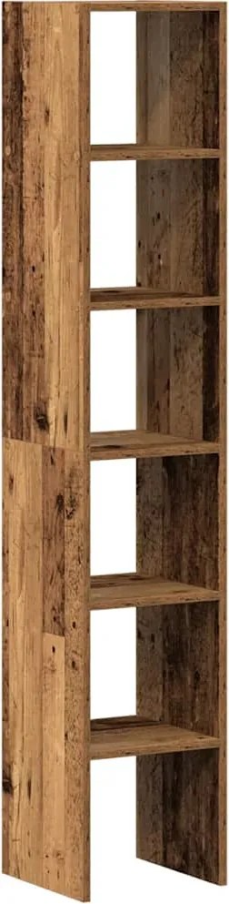 vidaXL Biblioteci 2 buc Lemn vechi stivuibil 30x30x80cm Lemn prelucrat