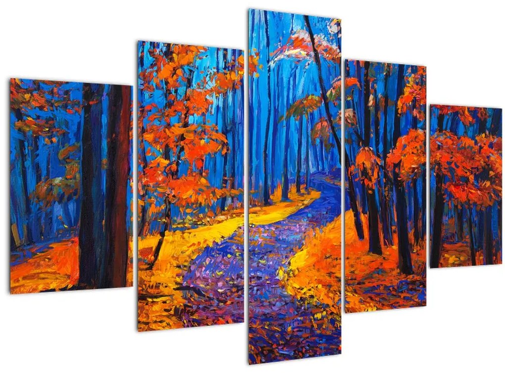 Tablou - Pădurea toamna (150x105 cm)