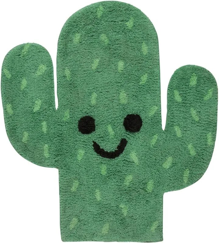 Covoraș decorativ Happy Cactus, bumbac