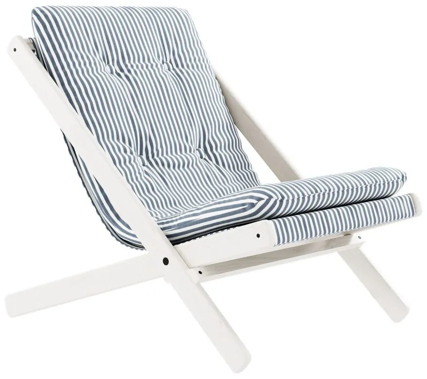 Fotoliu alb/albastru deschis Boogie - Karup Design