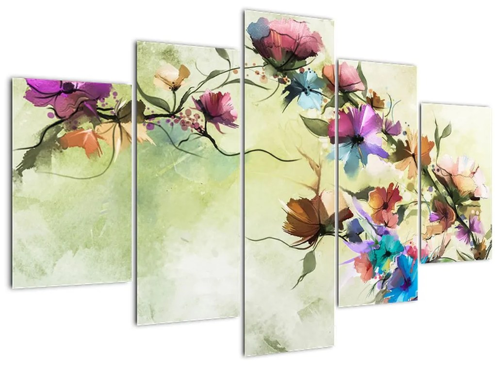 Tablou - Pictua cu flori (150x105 cm)