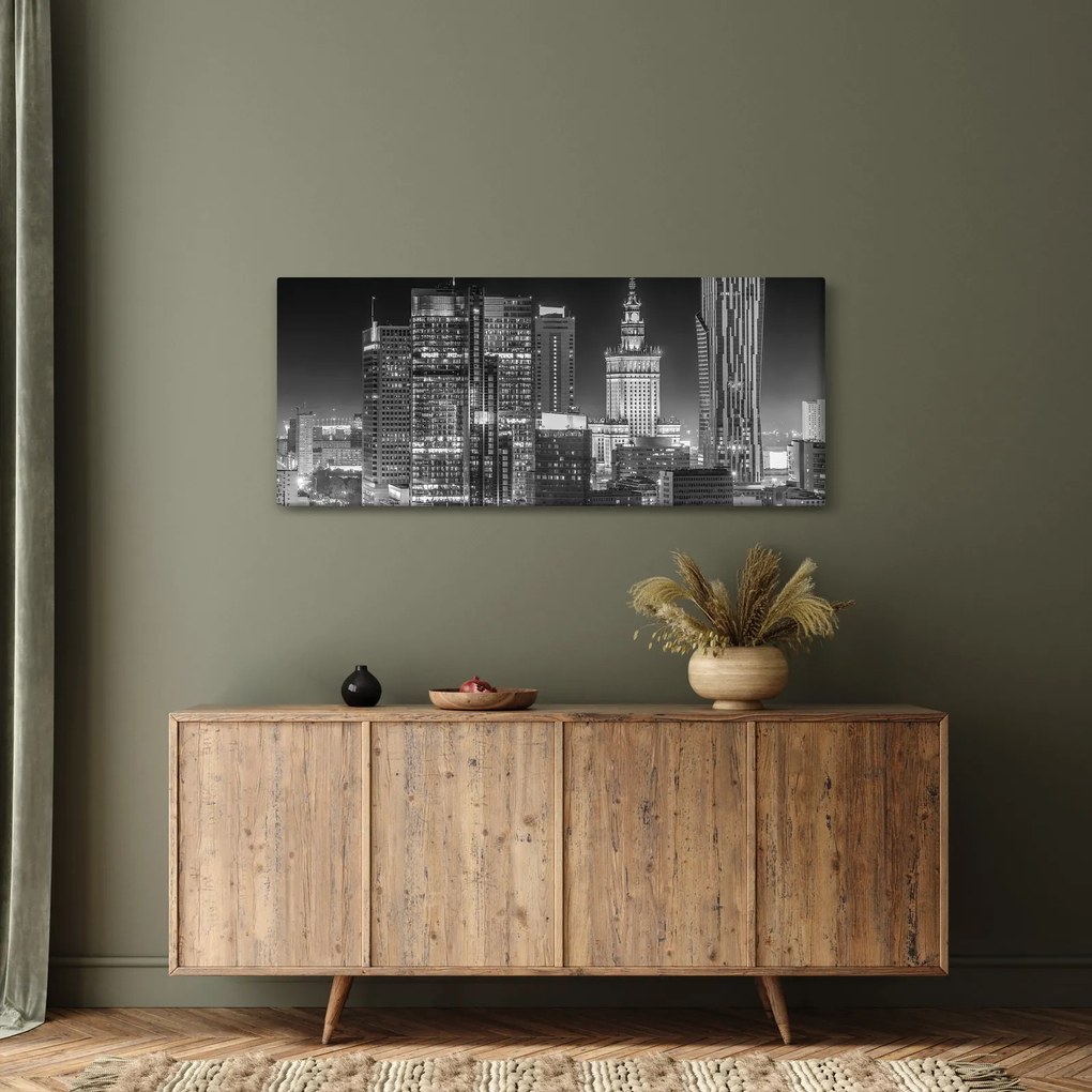 Tablou - Alb și negru New York (120x50 cm)