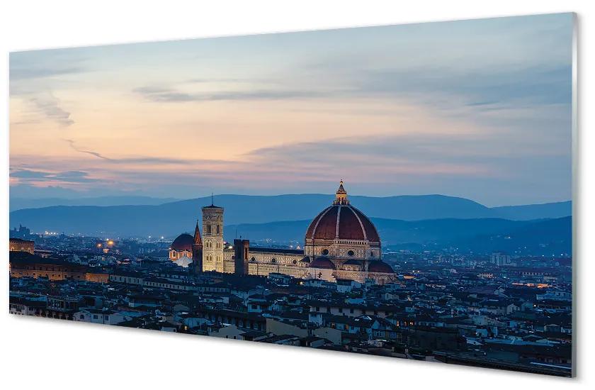 Tablouri acrilice Italia Catedrală noapte panorama