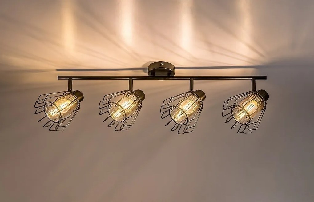 Plafoniera stil industrial Emerencia 4L