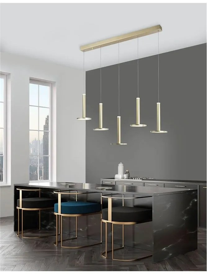 Lustra cu 5 pendule LED design modern Palencia